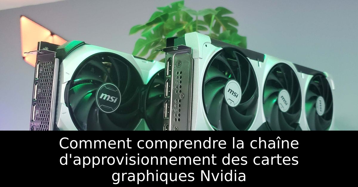 Comment comprendre la chaîne d'approvisionnement des cartes graphiques Nvidia