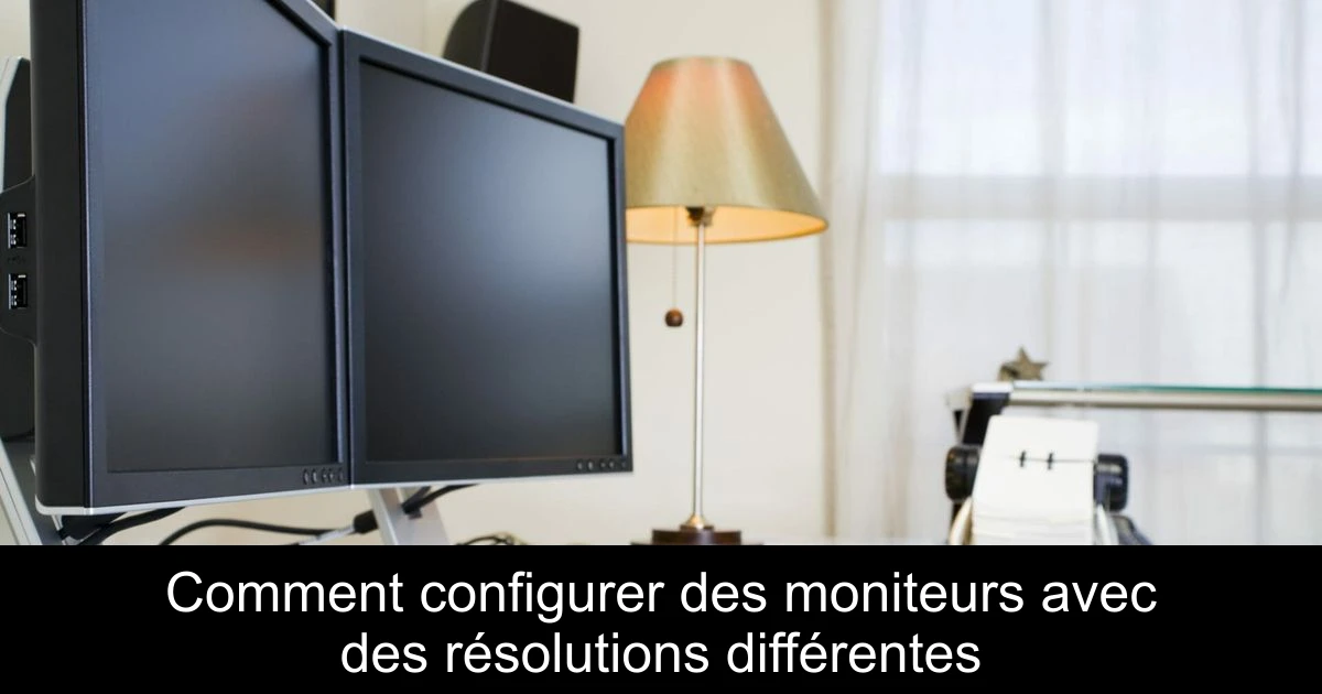 Comment configurer des moniteurs avec des résolutions différentes