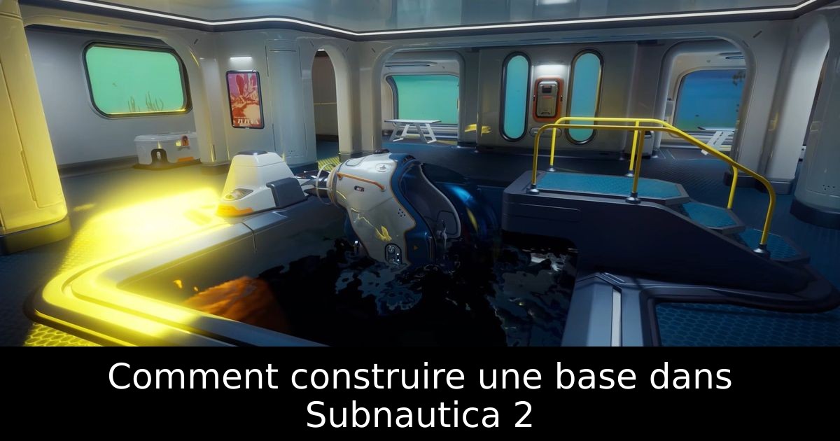 Comment construire une base dans Subnautica 2