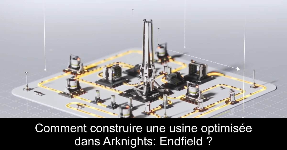 Comment construire une usine optimisée dans Arknights: Endfield ?