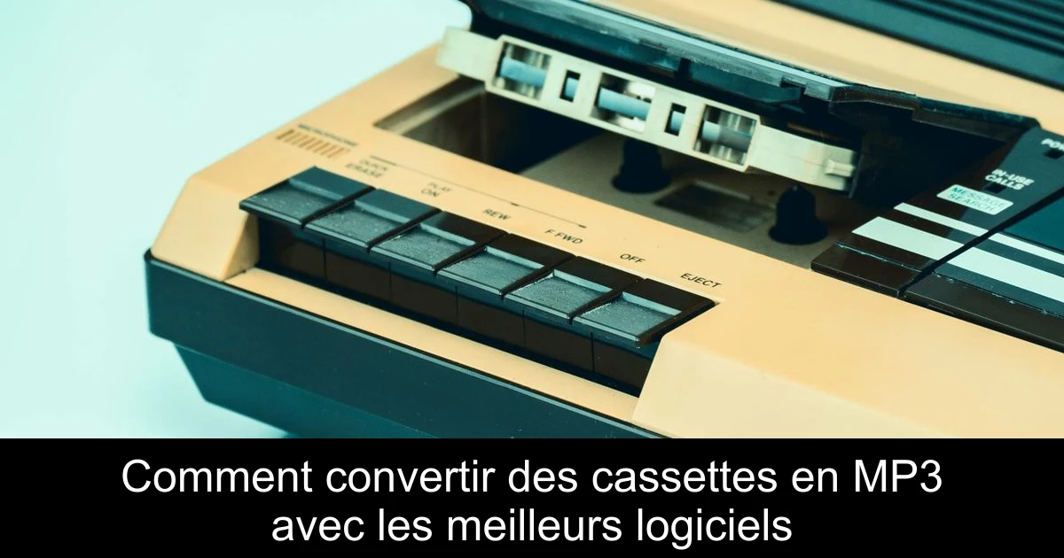 Comment convertir des cassettes en MP3 avec les meilleurs logiciels