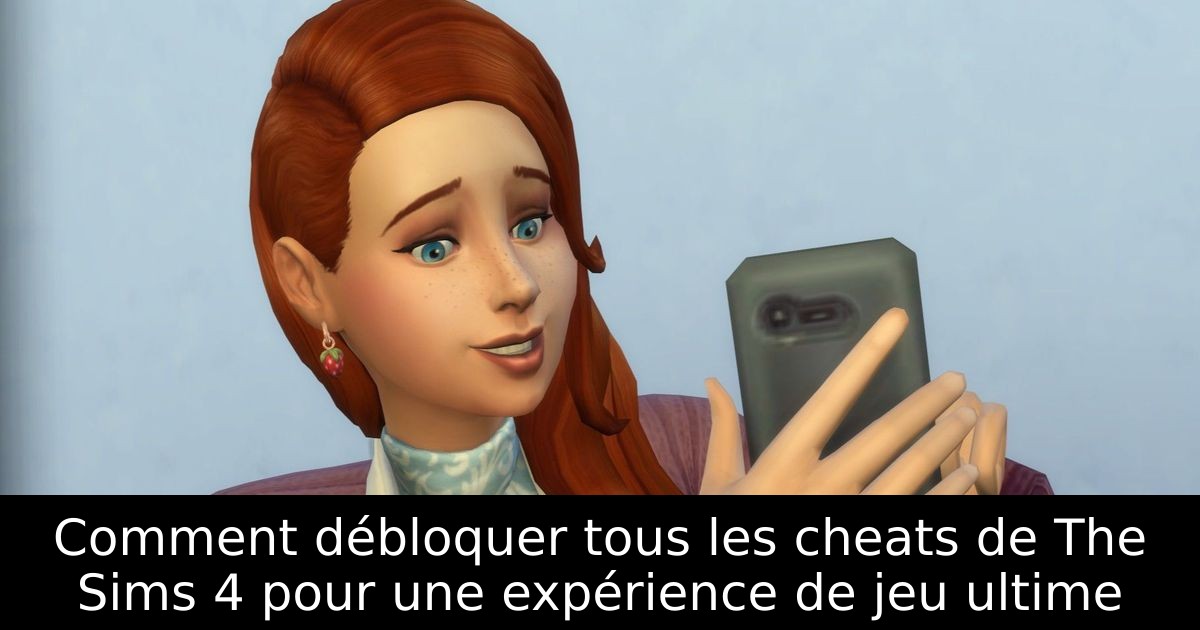Comment débloquer tous les cheats de The Sims 4 pour une expérience de jeu ultime