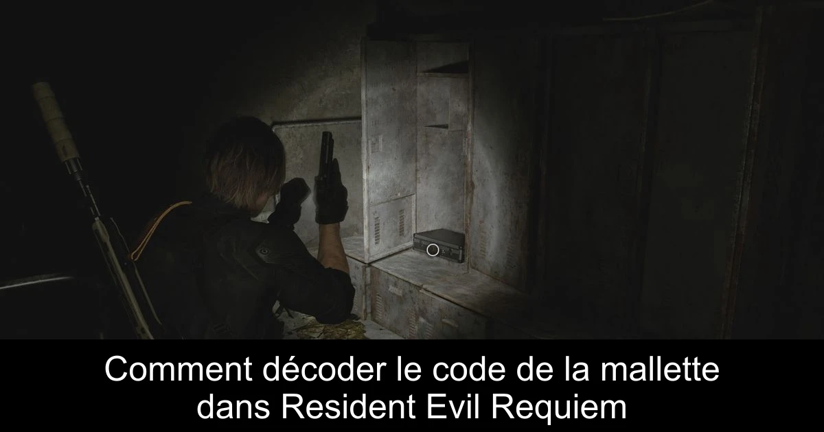 Comment décoder le code de la mallette dans Resident Evil Requiem