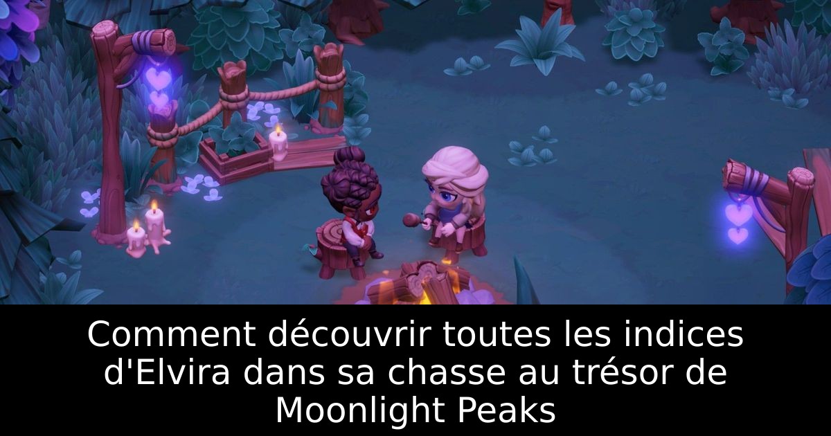 Comment découvrir toutes les indices d'Elvira dans sa chasse au trésor de Moonlight Peaks