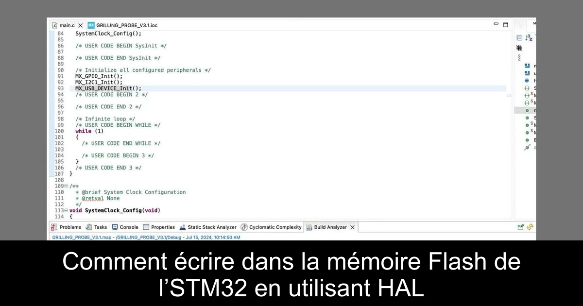 Comment écrire dans la mémoire Flash de l’STM32 en utilisant HAL