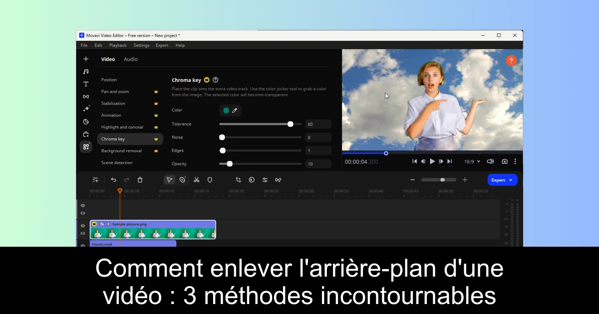 Comment enlever l'arrière-plan d'une vidéo : 3 méthodes incontournables