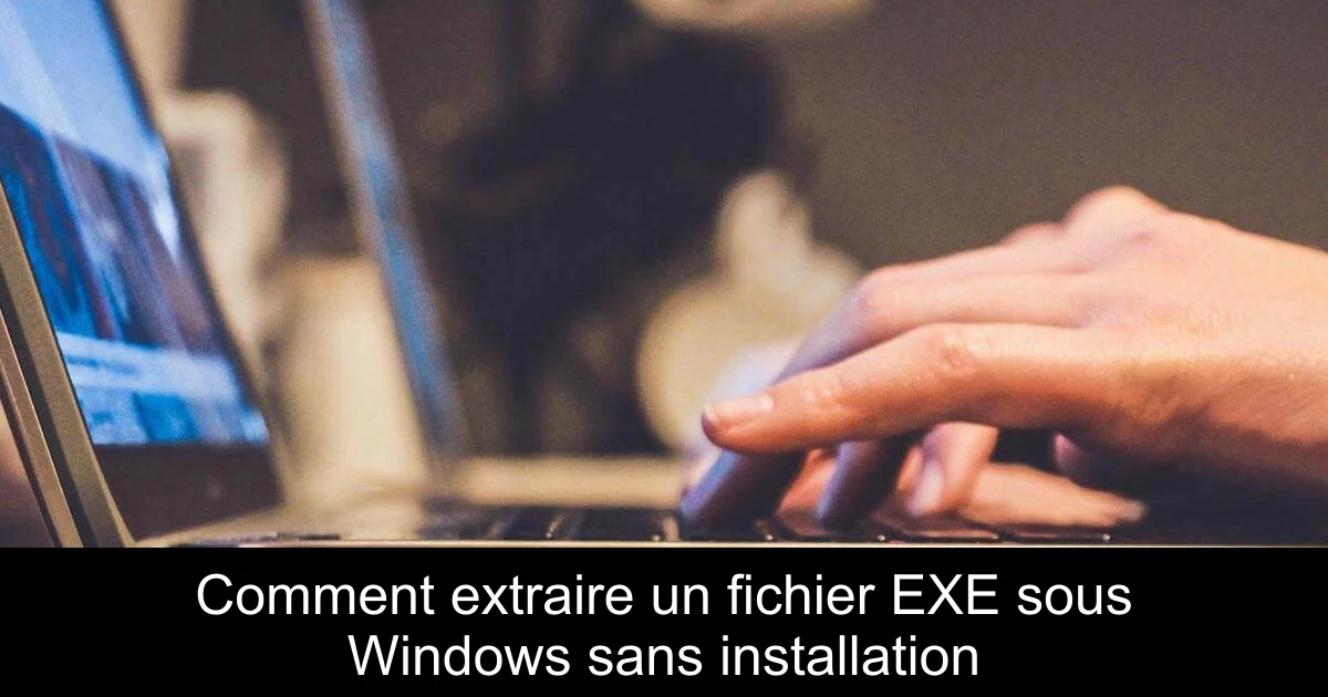 Comment extraire un fichier EXE sous Windows sans installation