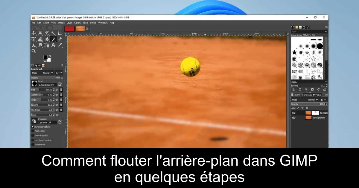 Comment flouter l'arrière-plan dans GIMP en quelques étapes