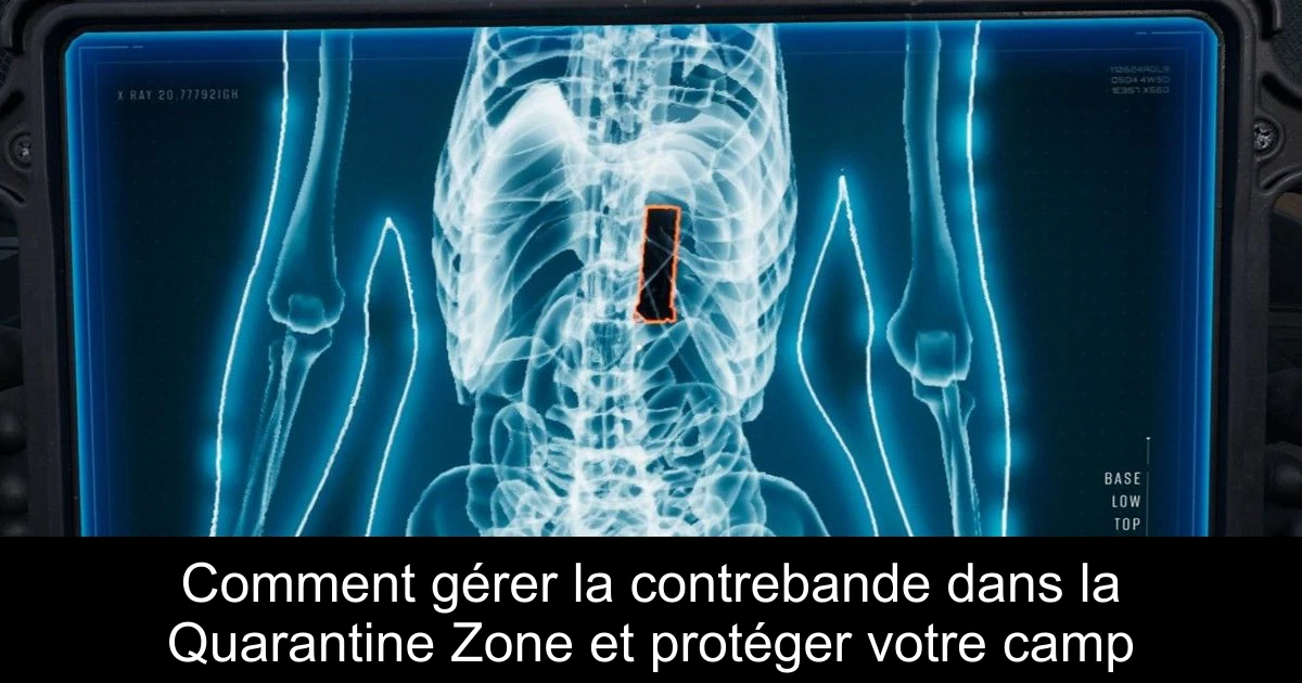 Comment gérer la contrebande dans la Quarantine Zone et protéger votre camp