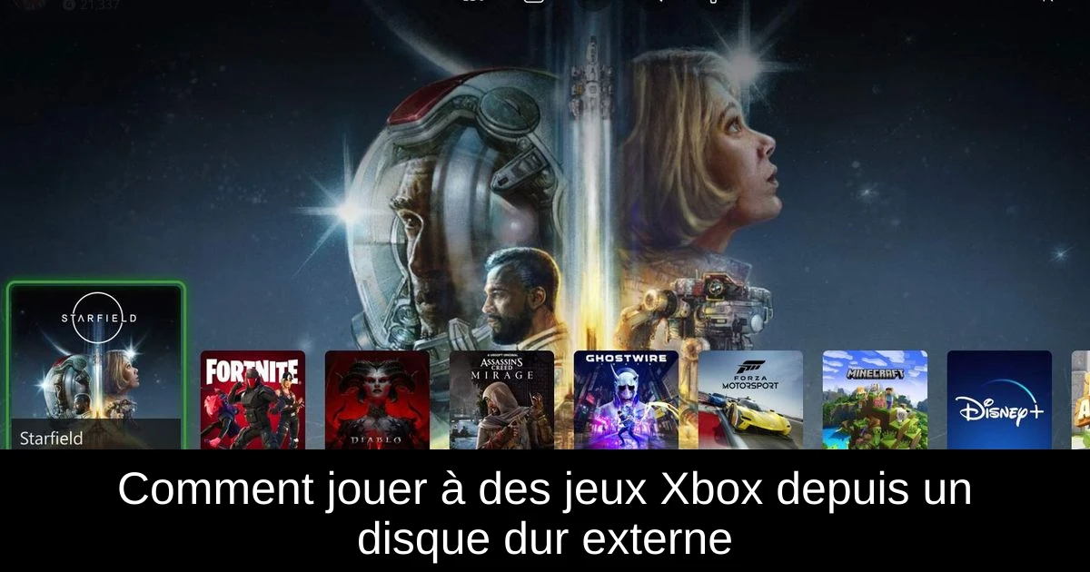 Comment jouer à des jeux Xbox depuis un disque dur externe