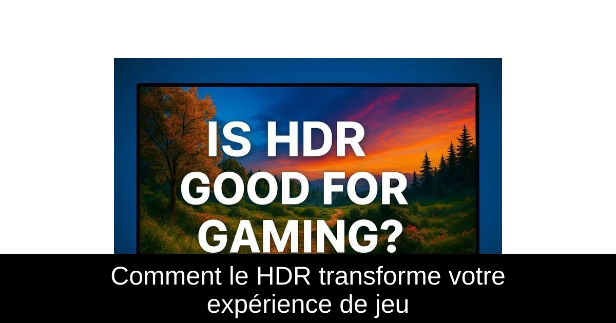 Comment le HDR transforme votre expérience de jeu