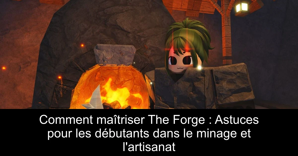 Comment maîtriser The Forge : Astuces pour les débutants dans le minage et l'artisanat