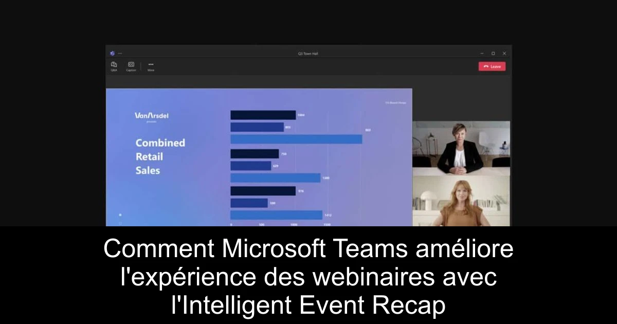 Comment Microsoft Teams améliore l'expérience des webinaires avec l'Intelligent Event Recap