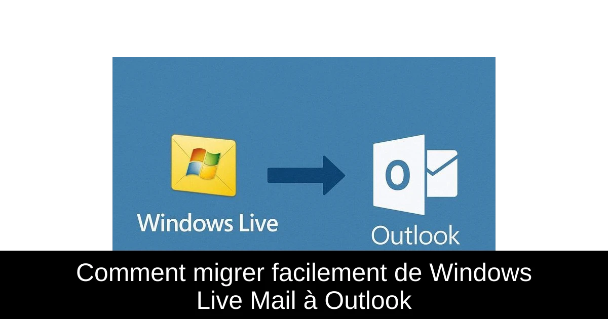 Comment migrer facilement de Windows Live Mail à Outlook