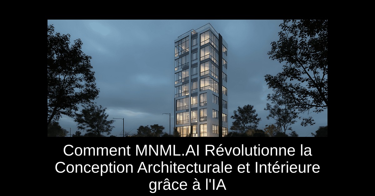 Comment MNML.AI Révolutionne la Conception Architecturale et Intérieure grâce à l'IA