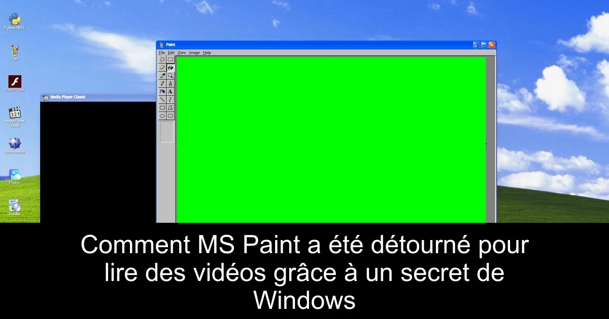 Comment MS Paint a été détourné pour lire des vidéos grâce à un secret de Windows