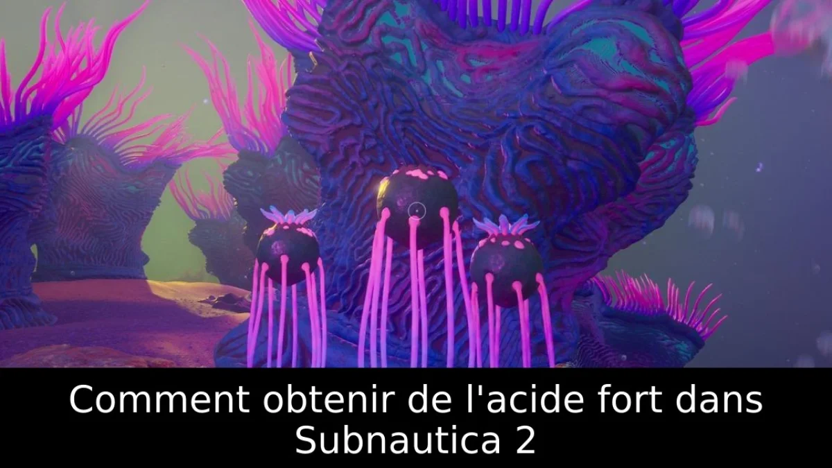 Comment obtenir de l'acide fort dans Subnautica 2