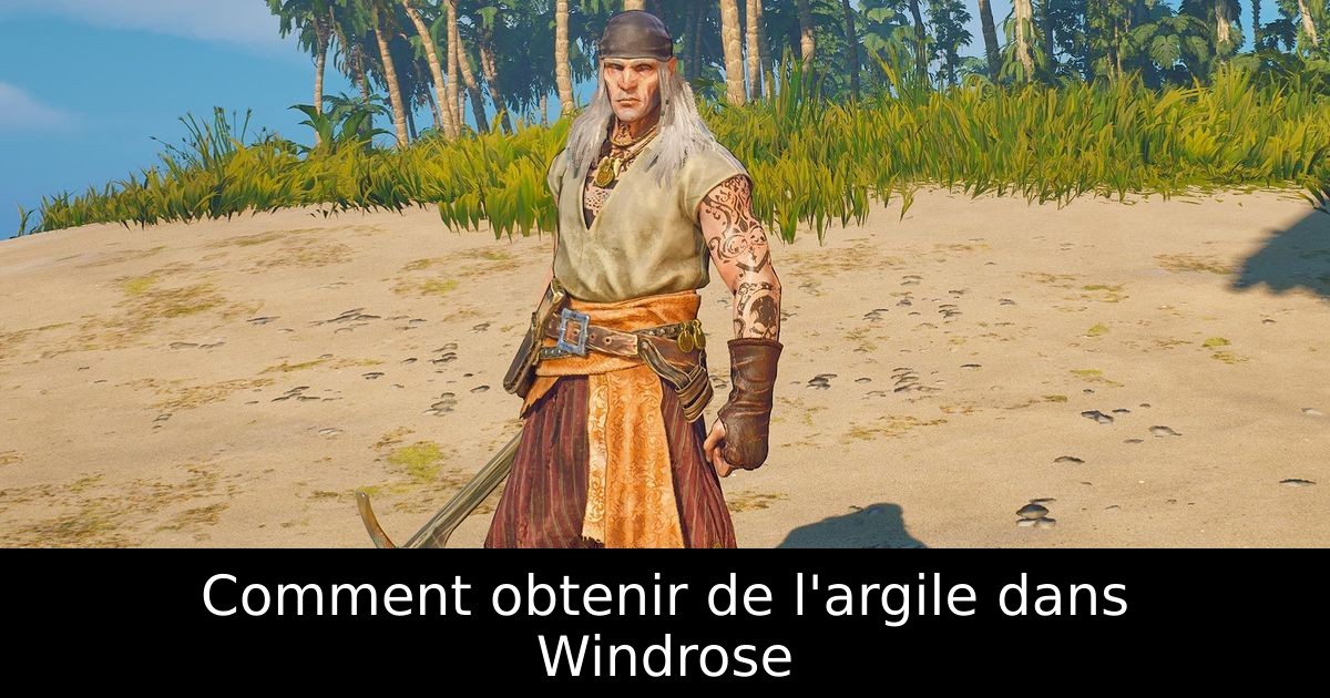 Comment obtenir de l'argile dans Windrose