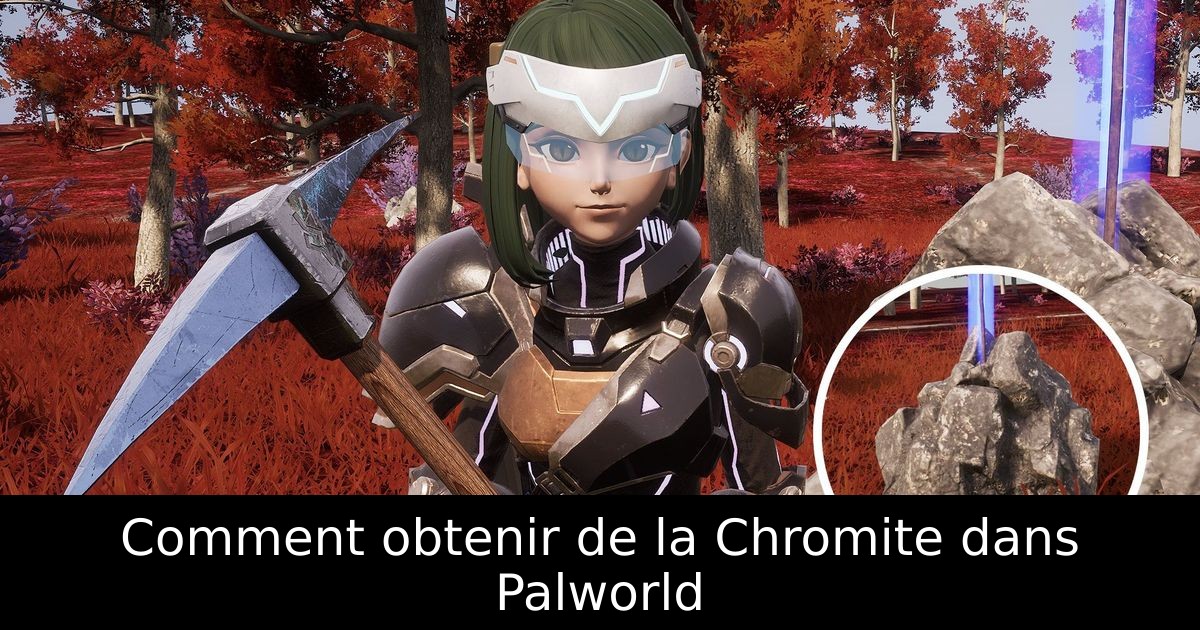 Comment obtenir de la Chromite dans Palworld