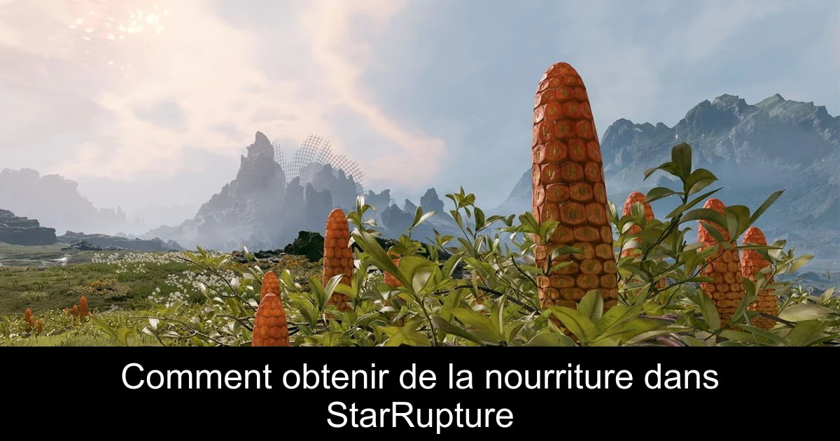 Comment obtenir de la nourriture dans StarRupture