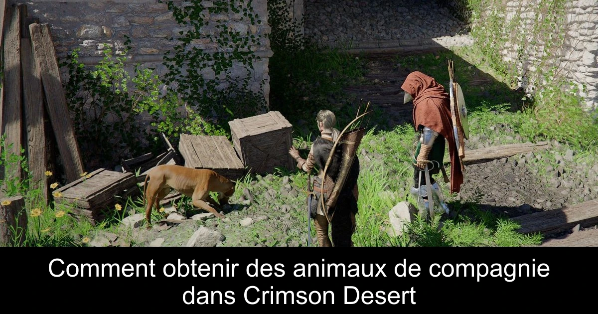 Comment obtenir des animaux de compagnie dans Crimson Desert