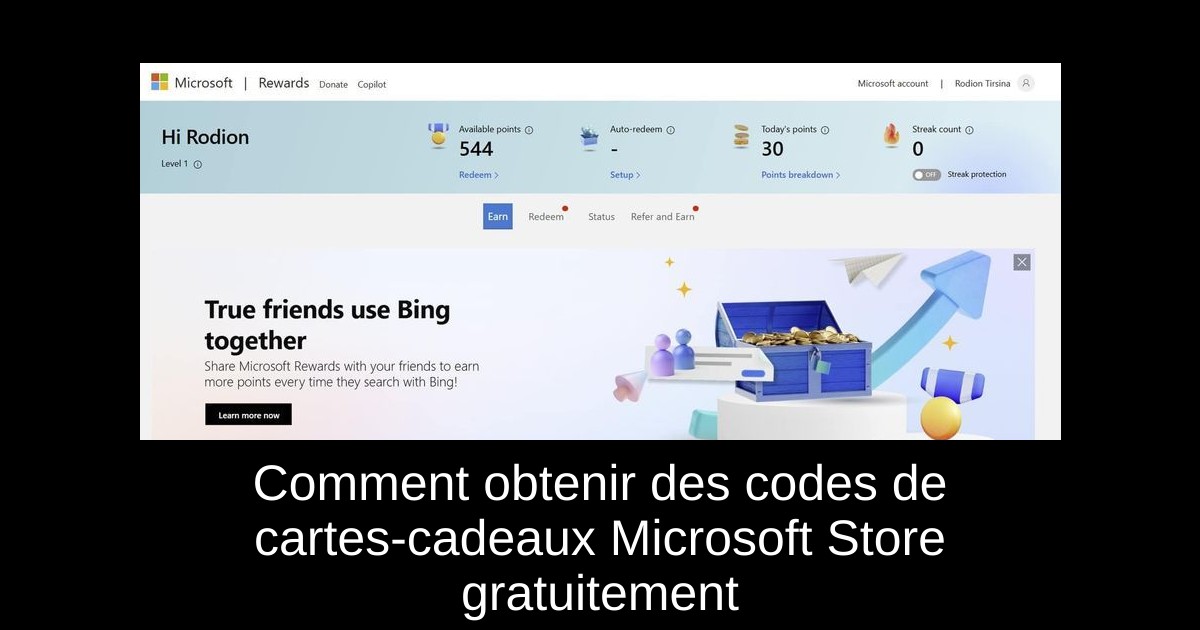 Comment obtenir des codes de cartes-cadeaux Microsoft Store gratuitement