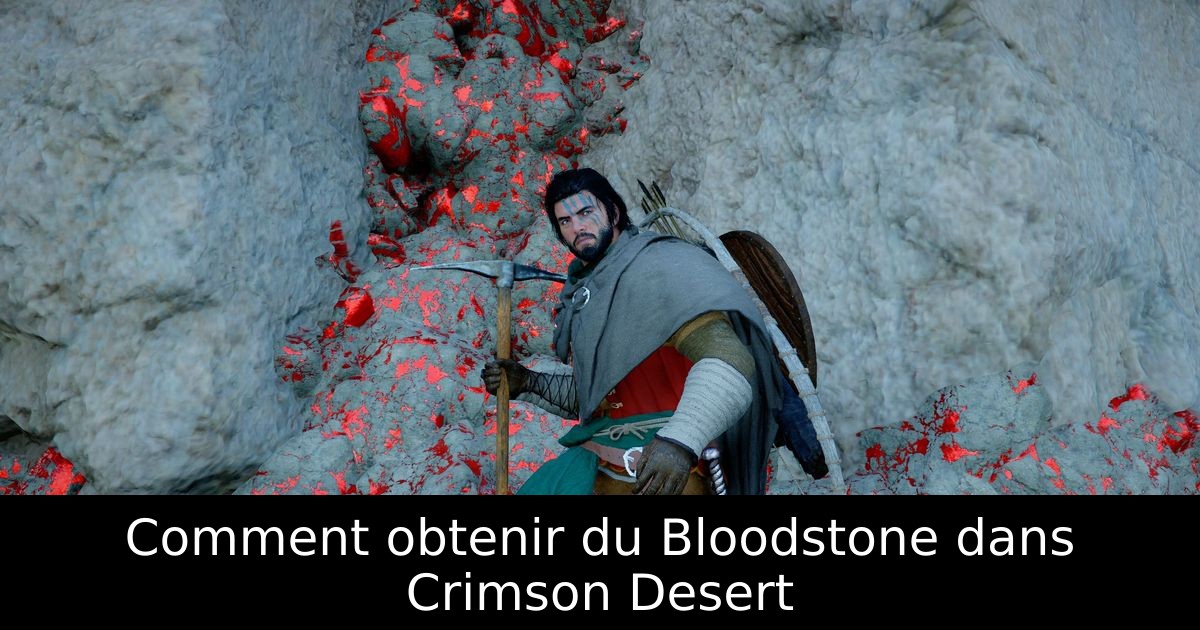 Comment obtenir du Bloodstone dans Crimson Desert