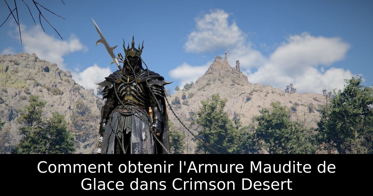 Comment obtenir l'Armure Maudite de Glace dans Crimson Desert