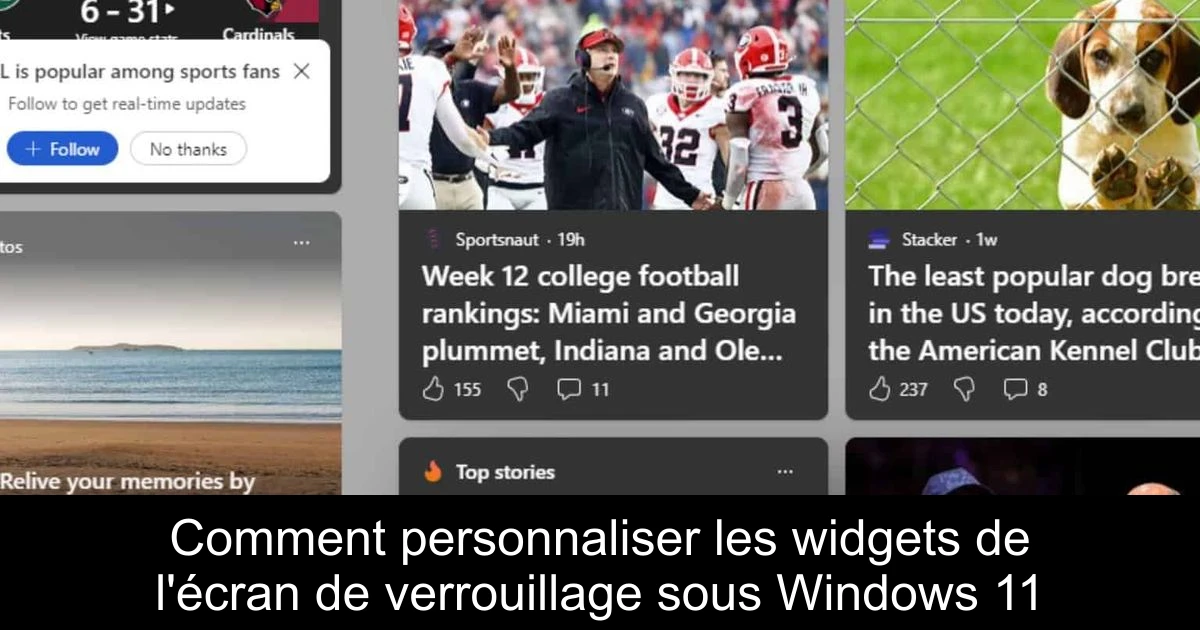 Comment personnaliser les widgets de l'écran de verrouillage sous Windows 11
