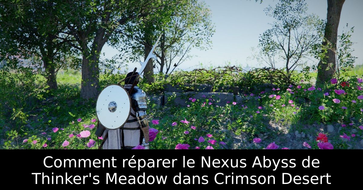 Comment réparer le Nexus Abyss de Thinker's Meadow dans Crimson Desert