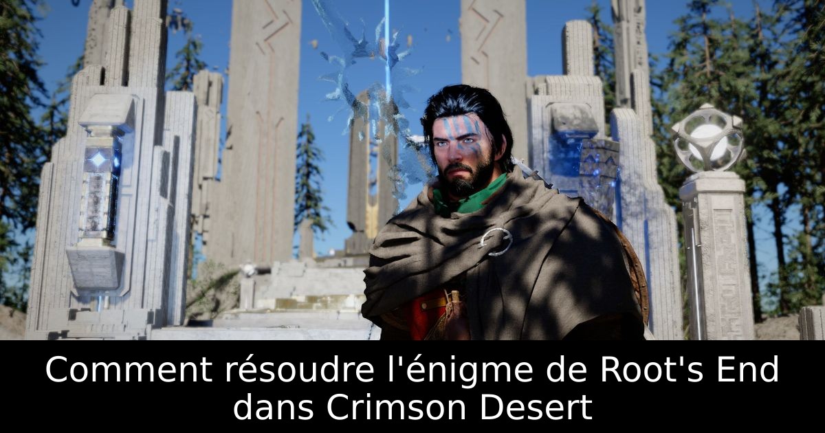 Comment résoudre l'énigme de Root's End dans Crimson Desert