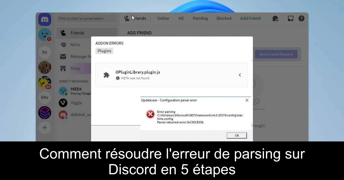Comment résoudre l'erreur de parsing sur Discord en 5 étapes