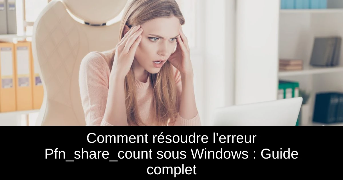 Comment résoudre l'erreur Pfn_share_count sous Windows : Guide complet