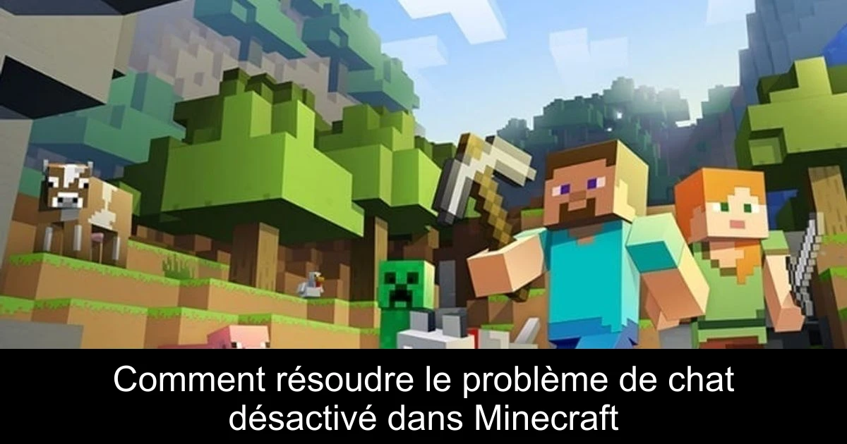 Comment résoudre le problème de chat désactivé dans Minecraft