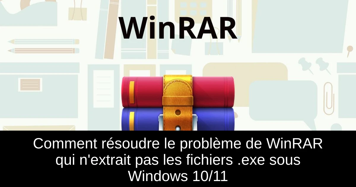 Comment résoudre le problème de WinRAR qui n'extrait pas les fichiers .exe sous Windows 10/11