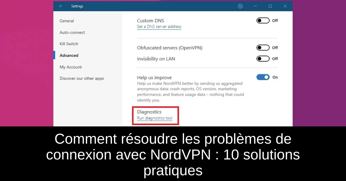 Comment résoudre les problèmes de connexion avec NordVPN : 10 solutions pratiques