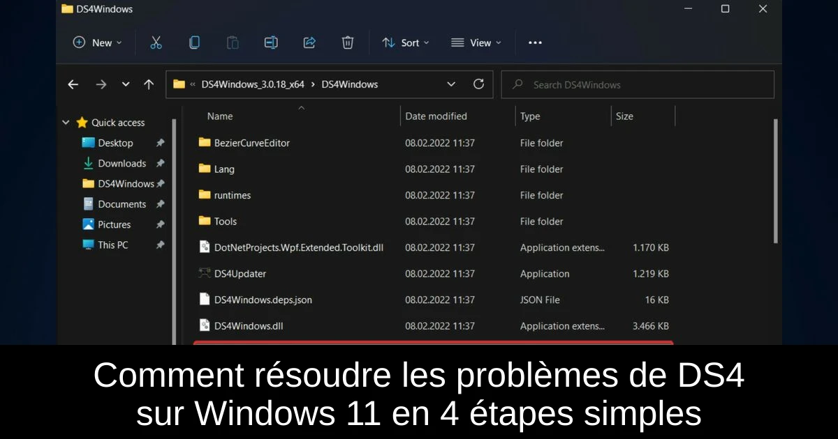 Comment résoudre les problèmes de DS4 sur Windows 11 en 4 étapes simples