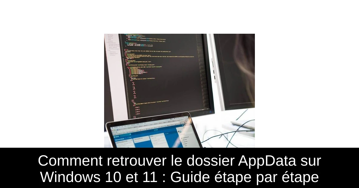 Comment retrouver le dossier AppData sur Windows 10 et 11 : Guide étape par étape