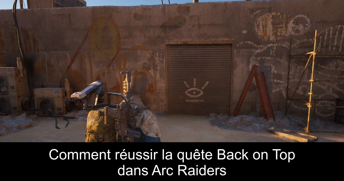Comment réussir la quête Back on Top dans Arc Raiders