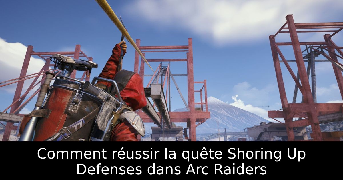 Comment réussir la quête Shoring Up Defenses dans Arc Raiders