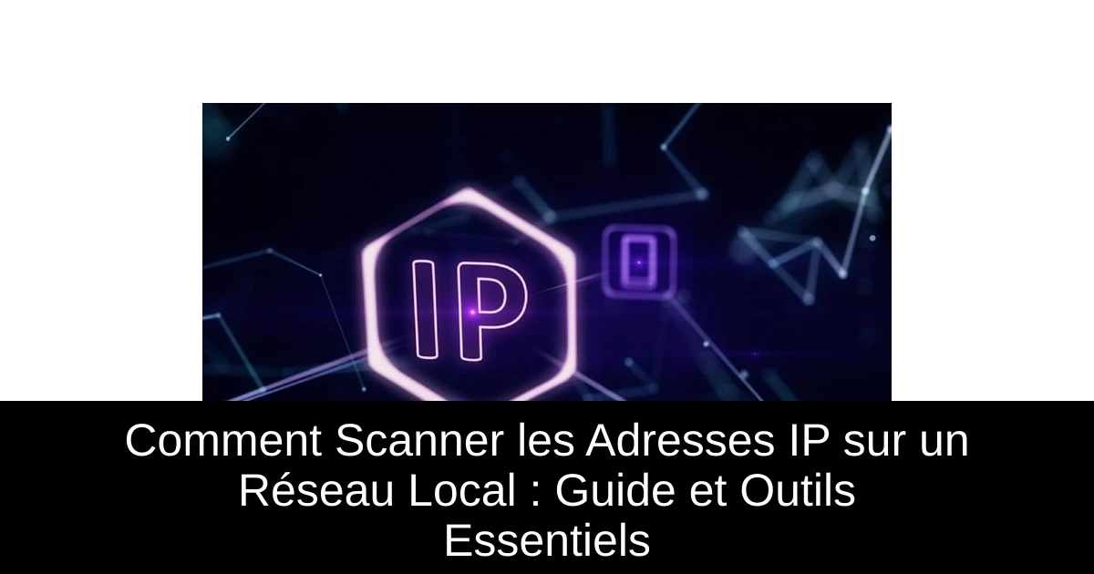 Comment Scanner les Adresses IP sur un Réseau Local : Guide et Outils Essentiels