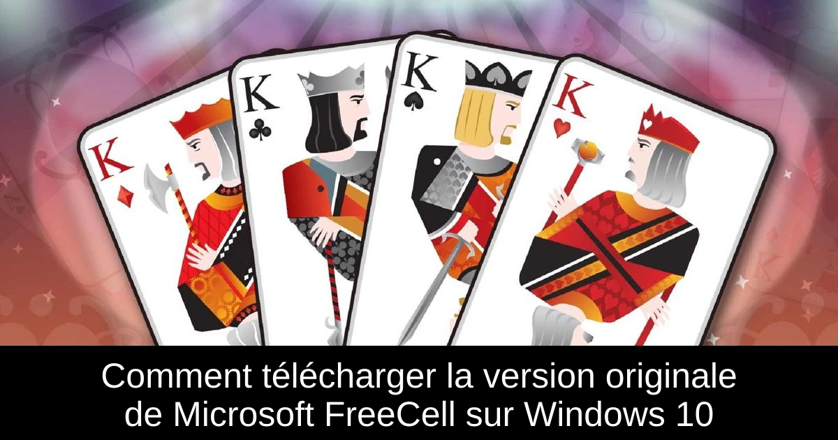 Comment télécharger la version originale de Microsoft FreeCell sur Windows 10
