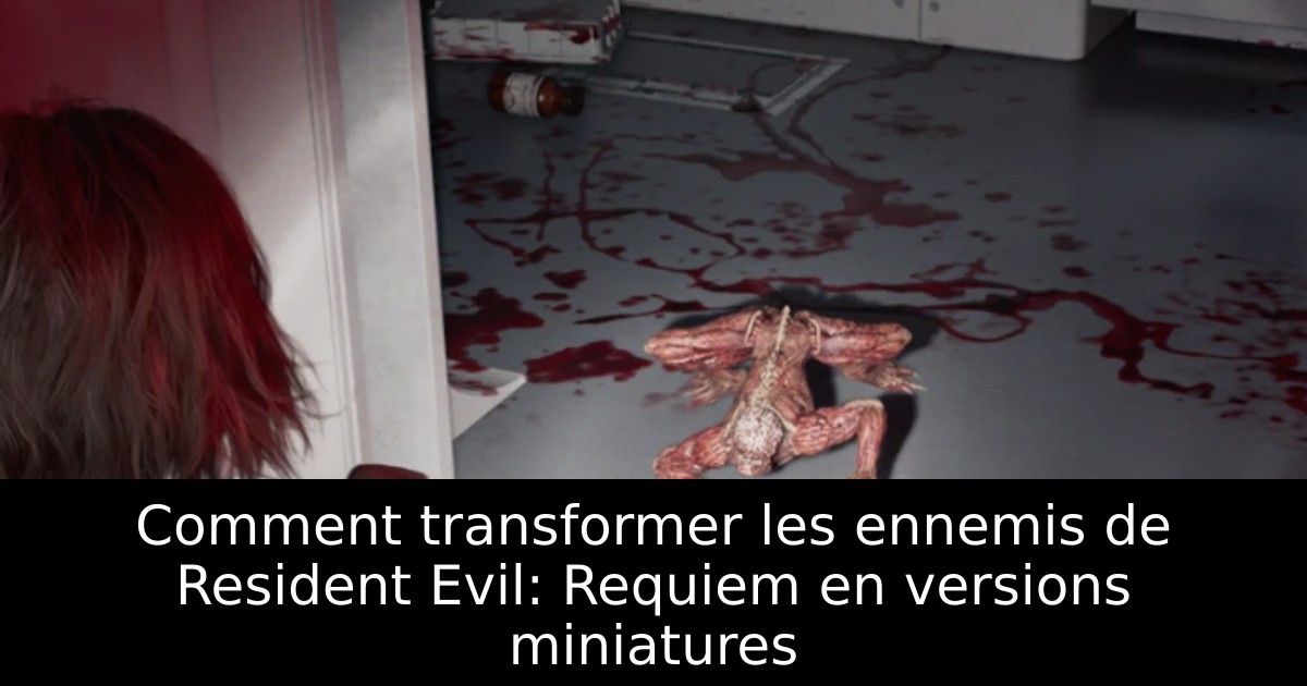 Comment transformer les ennemis de Resident Evil: Requiem en versions miniatures