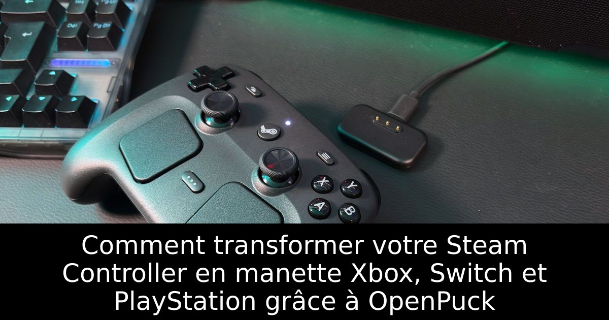 Comment transformer votre Steam Controller en manette Xbox, Switch et PlayStation grâce à OpenPuck