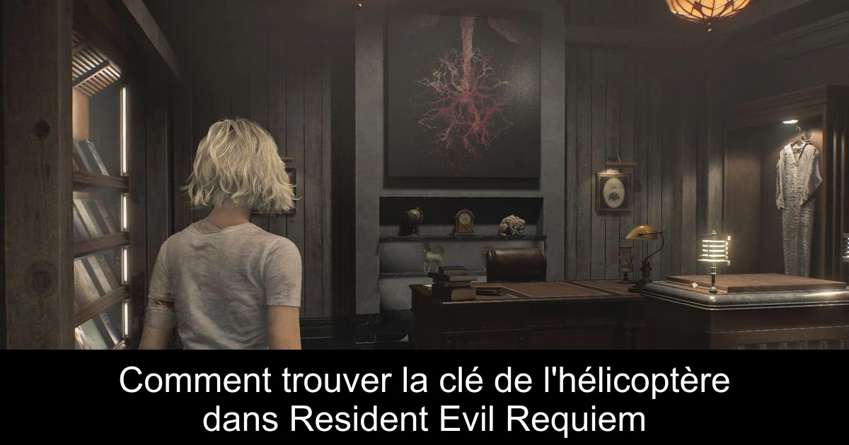 Comment trouver la clé de l'hélicoptère dans Resident Evil Requiem