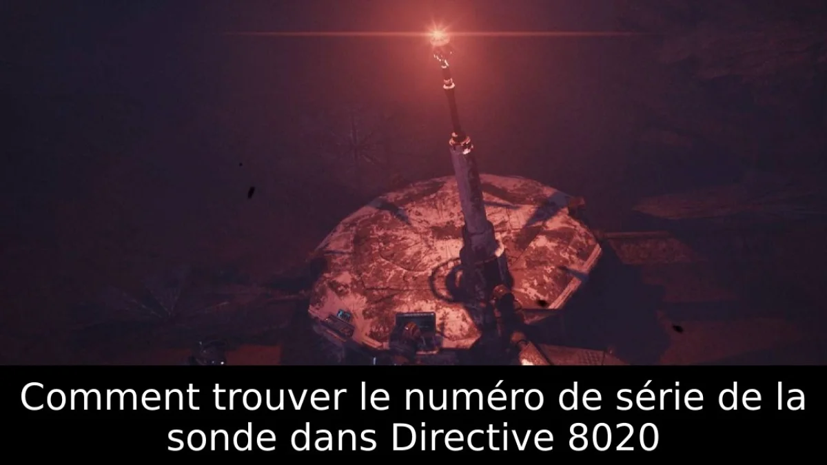 Comment trouver le numéro de série de la sonde dans Directive 8020