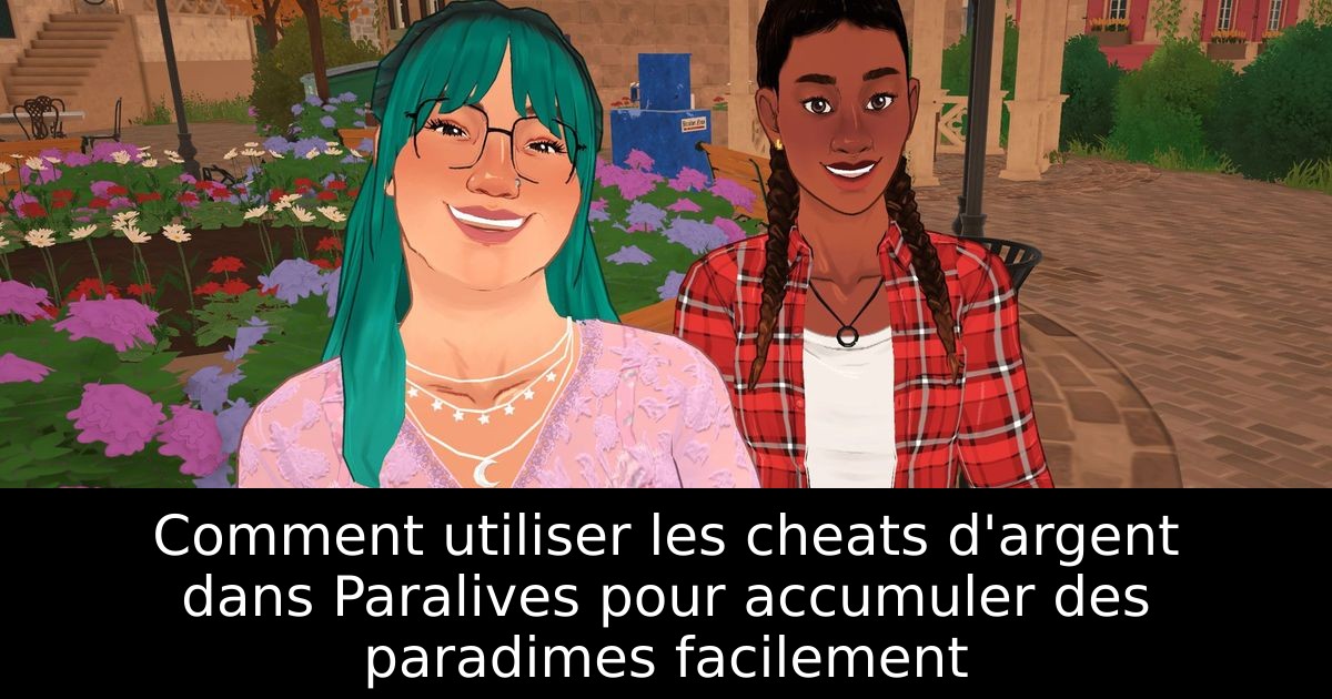 Comment utiliser les cheats d'argent dans Paralives pour accumuler des paradimes facilement