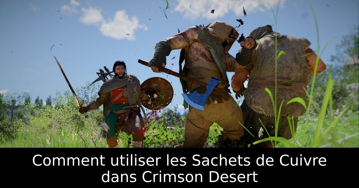 Comment utiliser les Sachets de Cuivre dans Crimson Desert