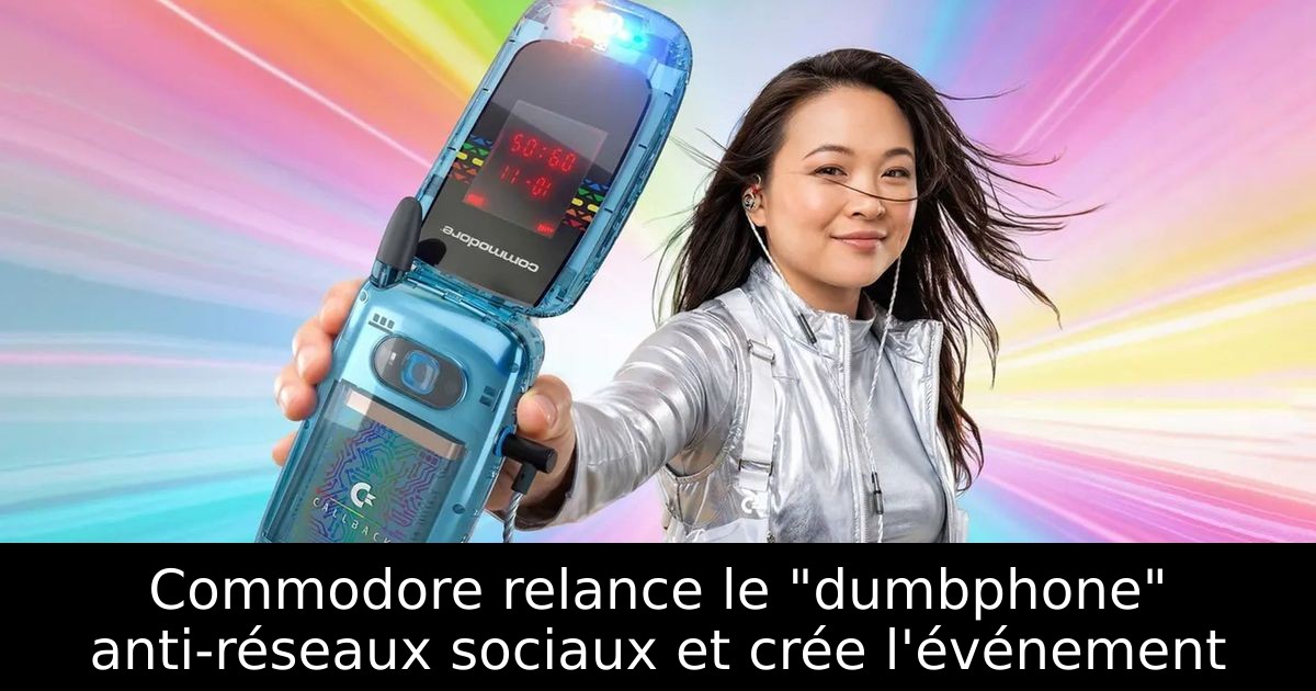 Commodore relance le "dumbphone" anti-réseaux sociaux et crée l'événement