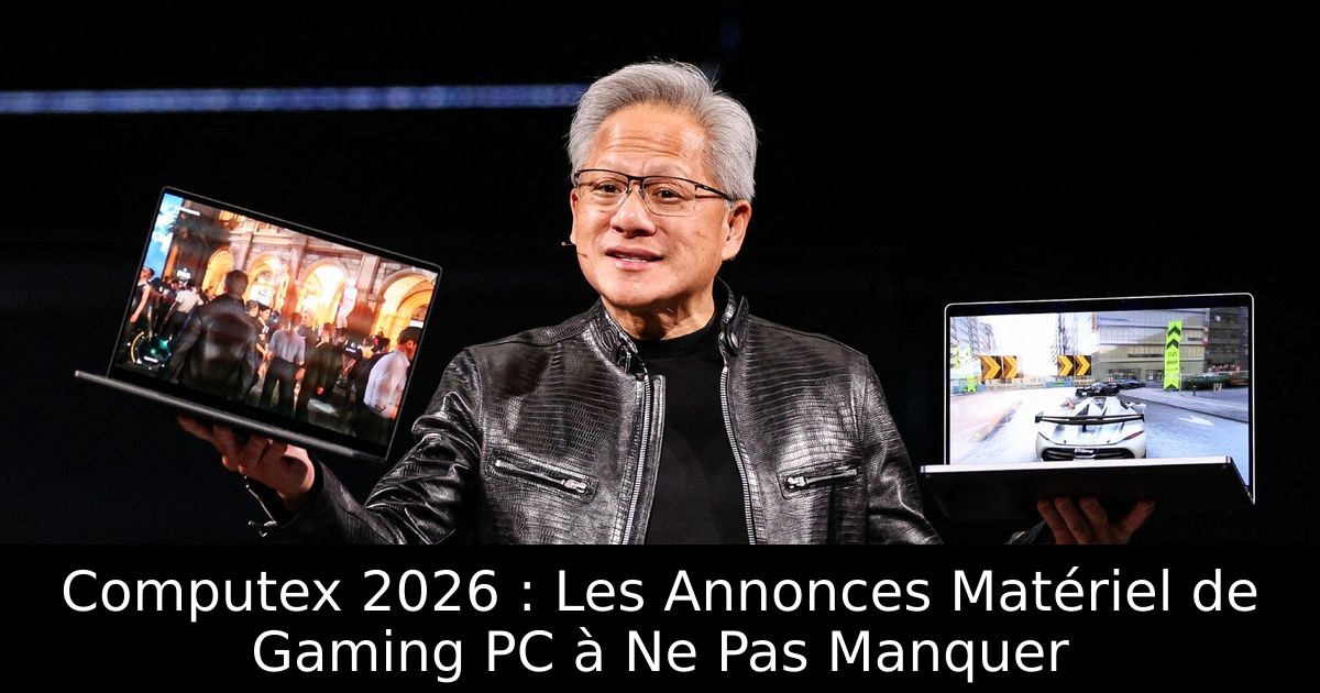 Computex 2026 : Les Annonces Matériel de Gaming PC à Ne Pas Manquer